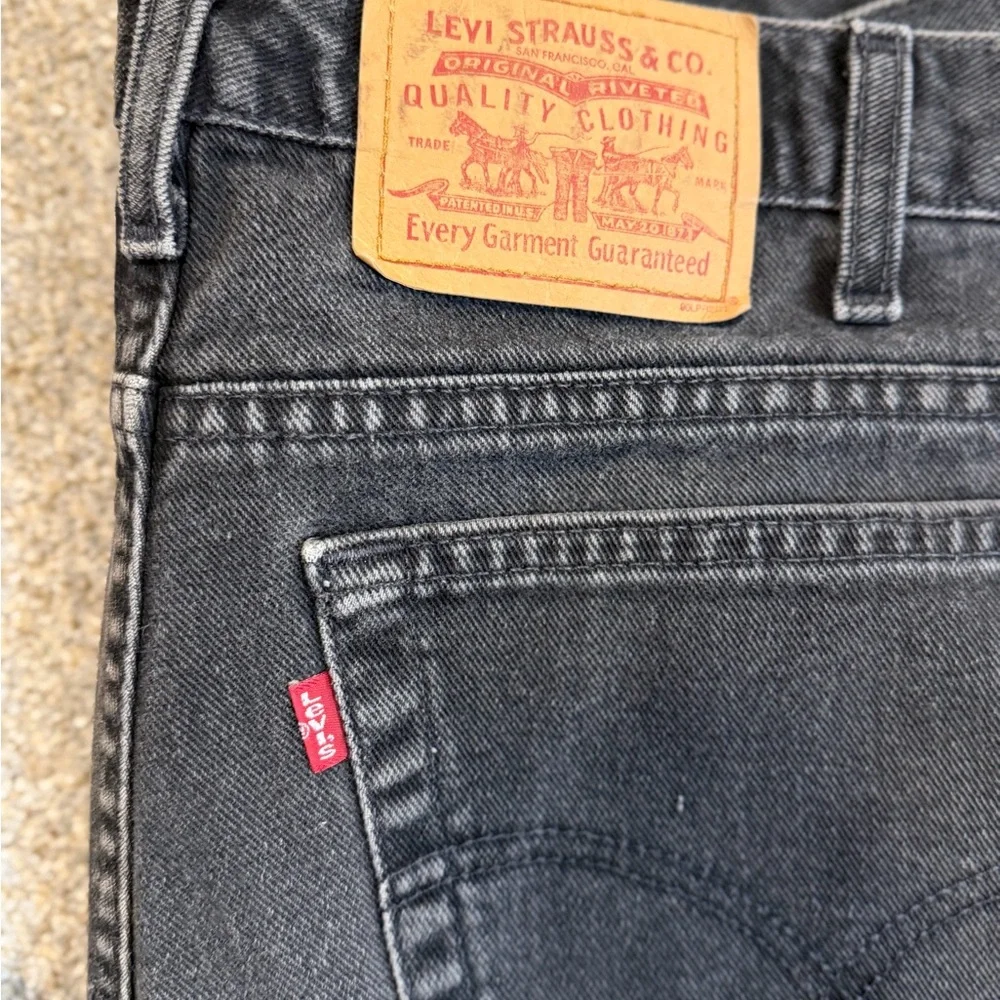 Levi’s 516 Slim Fit Straight Leg Jeans – Black / Charcoal – Made in Canada-38/30 - Picture 2 of 9
